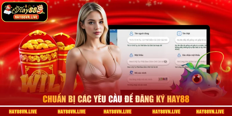 Chuẩn bị các yêu cầu để đăng ký HAY88